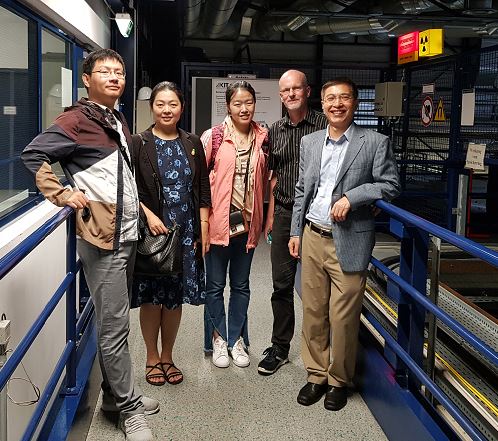 Chinese delegation from the Shanghai Synchrotron Radiation Facility (SSRF) visits KARA and INE. Photo: Jörg Rothe, KIT INE.