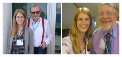 M. Brosi from IBPT with Nobel Laureates in Physics, Carlo Rubbia and William Phillips at Lindau